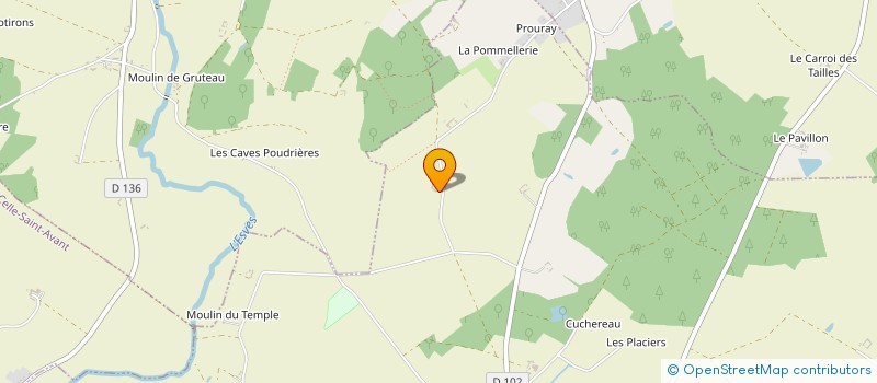 localisation de l'entreprise GFA DE LA BARBOTINIERE  DESCARTES