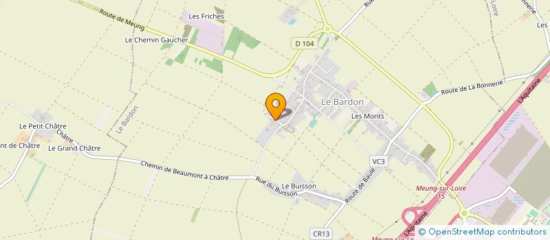 localisation de l'entreprise GFA DE LA BARETTERIE à HUISSEAU-SUR-MAUVES