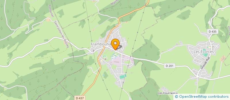 localisation de l'entreprise GFA DE LA BARRAQUE  LES ECORCES