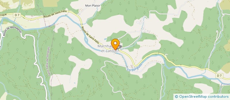 localisation de l'entreprise GFA DE LA BARRAQUE  MARNHAGUES-ET-LATOUR