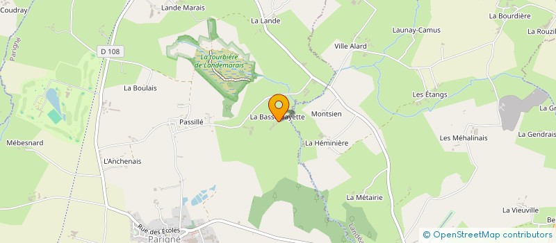 localisation de l'entreprise GFA DE LA BASSE BAYETTE  LECOUSSE