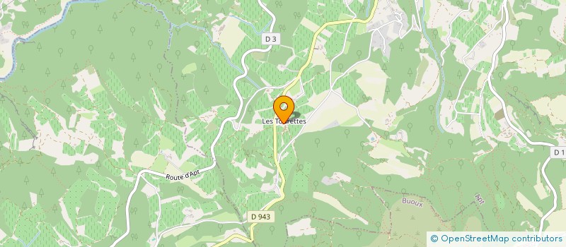 localisation de l'entreprise GFA DE LA BASTIDE DES TOURETTES  APT