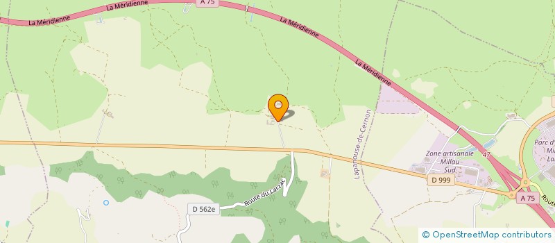 localisation de l'entreprise GFA DE LA BAUME  LAPANOUSE-DE-CERNON