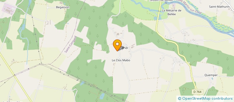 localisation de l'entreprise GFA DE LA BAYONNERIE  SAINT-CONGARD