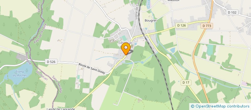 localisation de l'entreprise GFA DE LA BEAUCE  SEVERAC