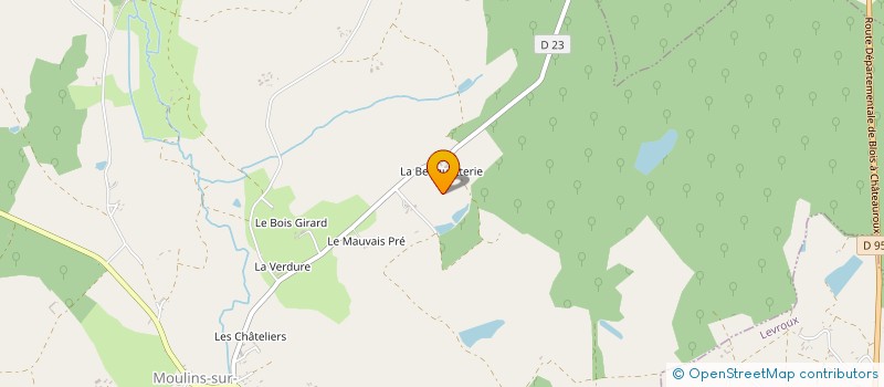 localisation de l'entreprise GFA DE LA BEGUETTERIE à MOULINS-SUR-CEPHONS