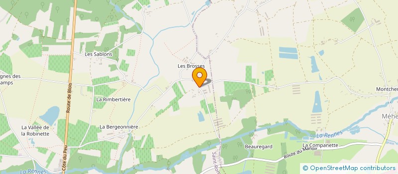 localisation de l'entreprise GFA DE LA BELLE ROSE  SAINT-ROMAIN-SUR-CHER