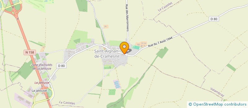 localisation de l'entreprise GFA DE LA BIGNETTE  LE CASTELET