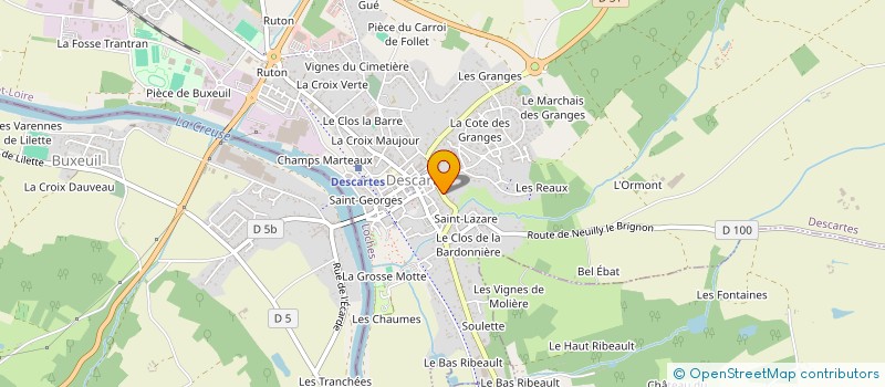 localisation de l'entreprise GFA DE LA BILLETIERE  DESCARTES