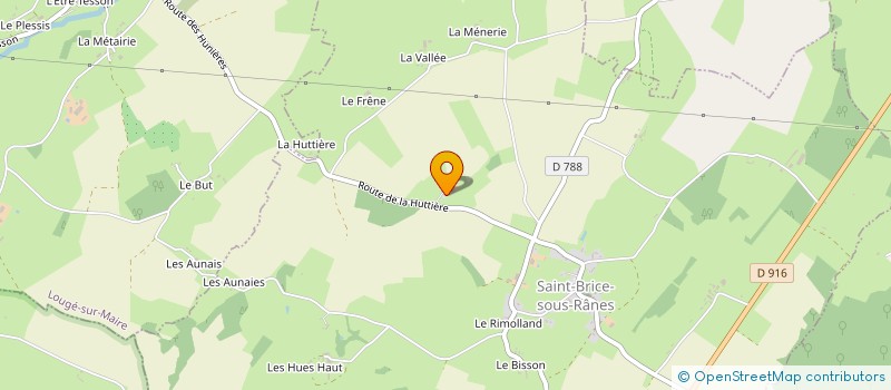 localisation de l'entreprise GFA DE LA BILLOTTE  SAINT-BRICE-SOUS-RANES