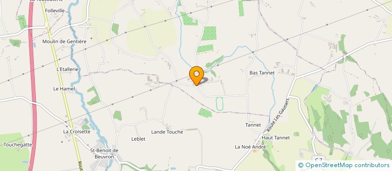 localisation de l'entreprise GFA DE LA BINOLAIS  SAINT-SENIER-DE-BEUVRON