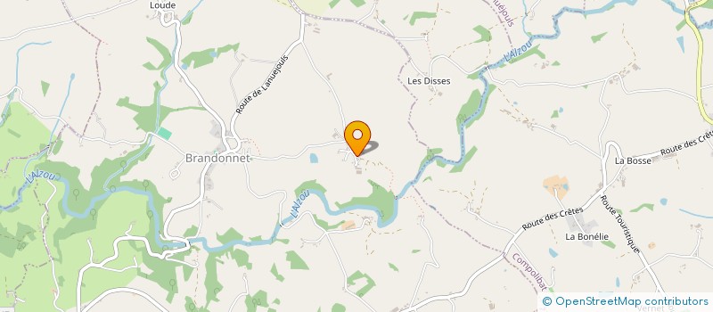 localisation de l'entreprise GFA DE LA BLANCOUNIO  BRANDONNET