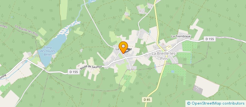 localisation de l'entreprise GFA DE LA BLOTTIERE  LA BREILLE-LES-PINS