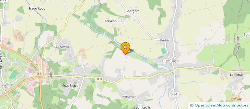 localisation de l'entreprise GFA DE LA BOISSIERE  LANVOLLON