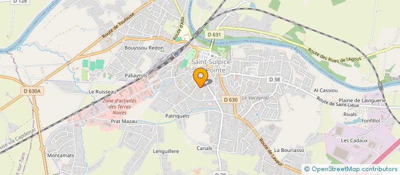 localisation de l'entreprise GFA DE LA BONDE  SAINT-SULPICE-LA-POINTE