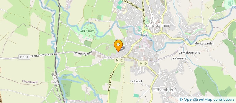 localisation de l'entreprise GFA DE LA BONNE ENTENTE  SAINT-GALMIER