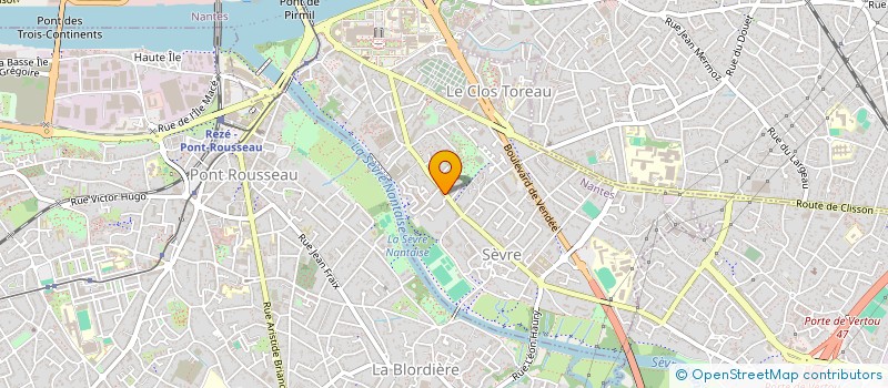 localisation de l'entreprise GFA DE LA BONODIERE à NANTES