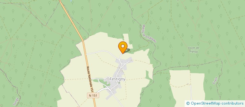 localisation de l'entreprise GFA DE LA BORDE  FESTIGNY