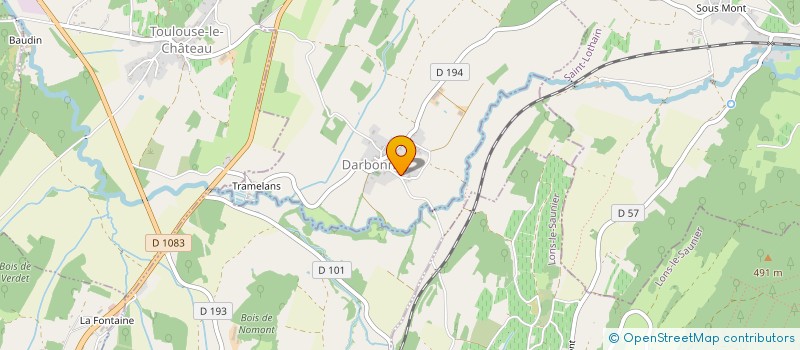 localisation de l'entreprise GFA DE LA BORDE  DARBONNAY