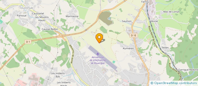 localisation de l'entreprise GFA DE LA BORIE HAUTE  VILLEFRANCHE-DE-ROUERGUE