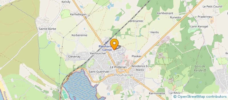 localisation de l'entreprise GFA DE LA BORNE AU COEUR  PLOUHARNEL