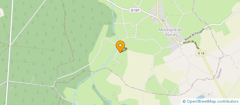 localisation de l'entreprise GFA DE LA BOUGENTIERE à MONTIGNE-LES-RAIRIES