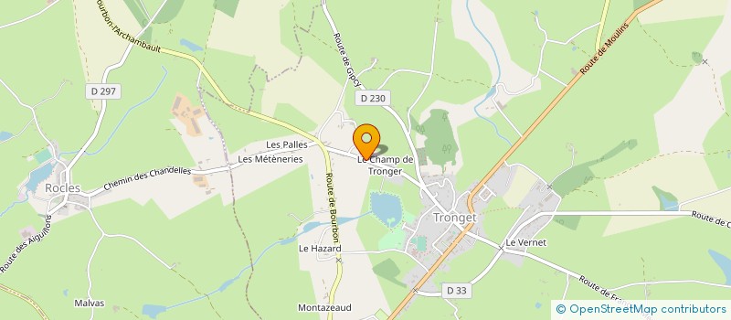 localisation de l'entreprise GFA DE LA BOURSE à ROCLES
