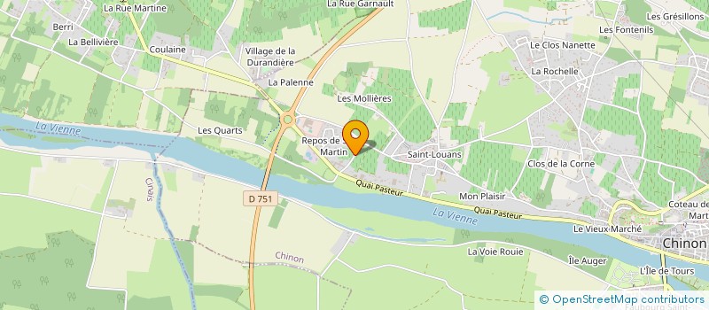 localisation de l'entreprise GFA DE LA BRAIE  CHINON