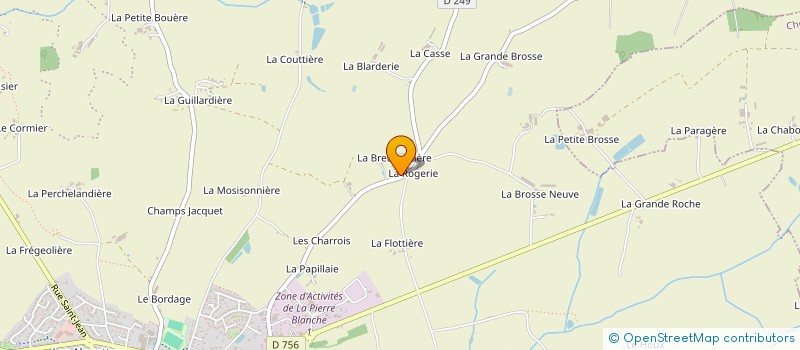 localisation de l'entreprise GFA DE LA BRETAUDIERE  BEAUPREAU-EN-MAUGES