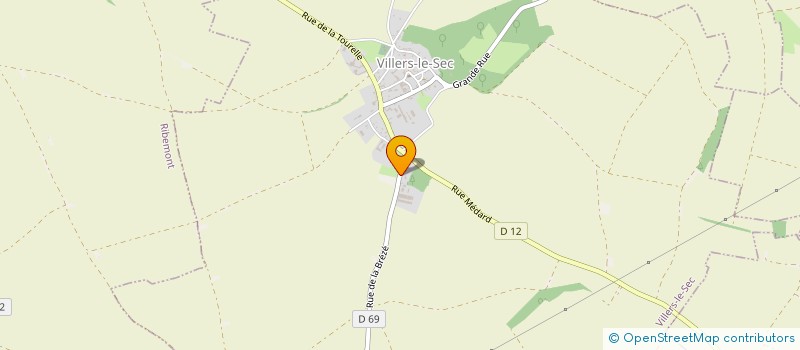 localisation de l'entreprise GFA DE LA BREZE à VILLERS-LE-SEC