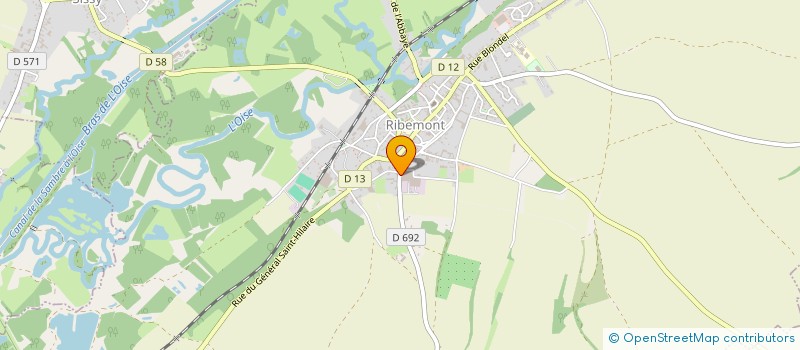 localisation de l'entreprise GFA DE LA BRIQUETERIE à RIBEMONT