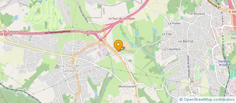 localisation de l'entreprise GFA DE LA BROCHETIERE  DARDILLY