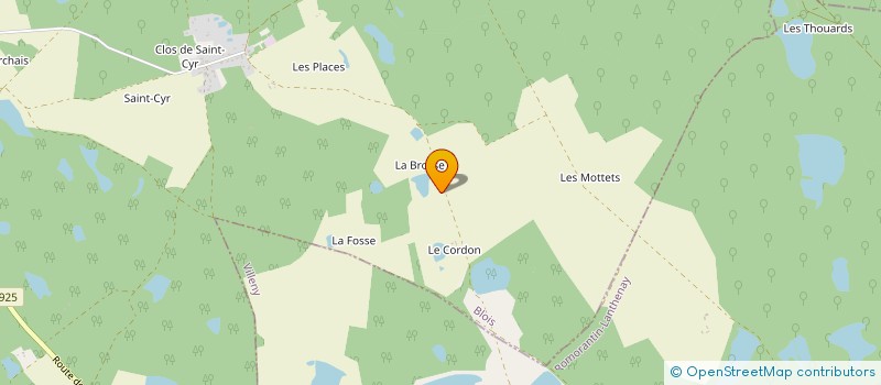 localisation de l'entreprise GFA DE LA BROSSE  SAINT-LAURENT-NOUAN