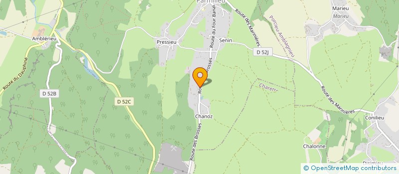 localisation de l'entreprise GFA DE LA BROSSE  LA BALME-LES-GROTTES