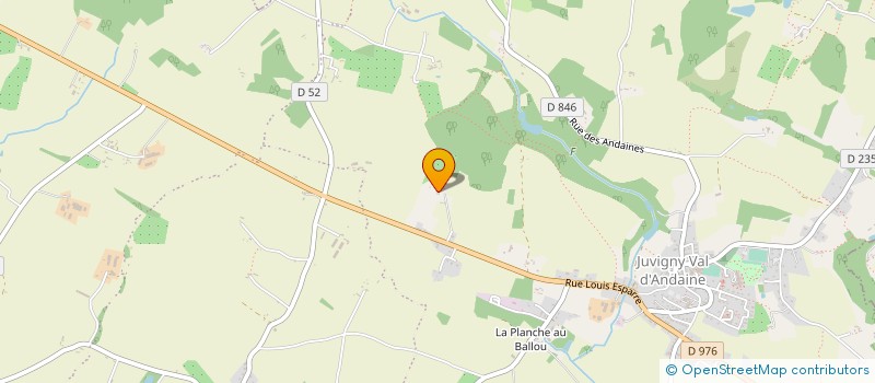 localisation de l'entreprise GFA DE LA BROSSE à RIVES D'ANDAINE