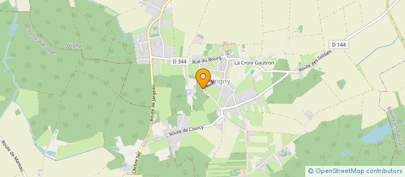 localisation de l'entreprise GFA DE LA BROSSE à VRIGNY