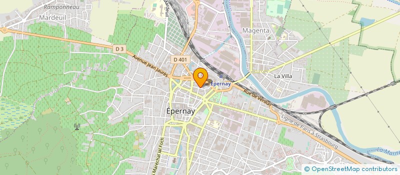 localisation de l'entreprise GFA DE LA BUTTE AUX LIEVRES à EPERNAY