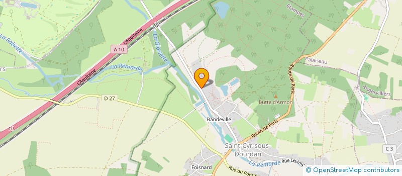 localisation de l'entreprise GFA DE LA BUTTE AUX LIEVRES  SAINT-CYR-SOUS-DOURDAN