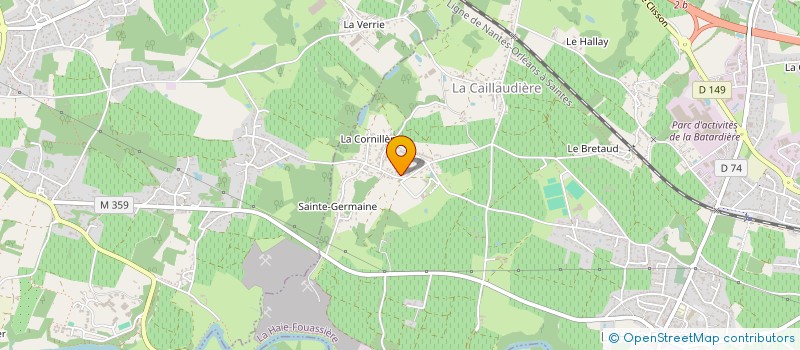 localisation de l'entreprise GFA DE LA CALECHE  SAINT-FIACRE-SUR-MAINE