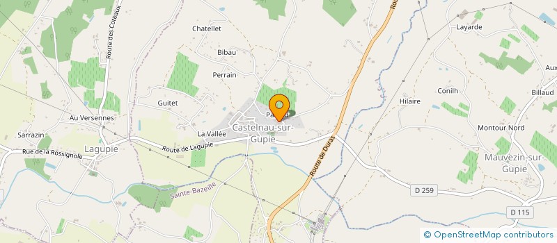 localisation de l'entreprise GFA DE LA CAMINASSE DE JUSIX  JUSIX