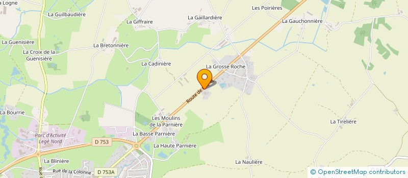 localisation de l'entreprise GFA DE LA CARRIERE  LEGE