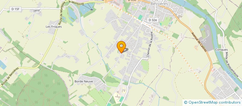 localisation de l'entreprise GFA DE LA CASTELLE  BESSIERES
