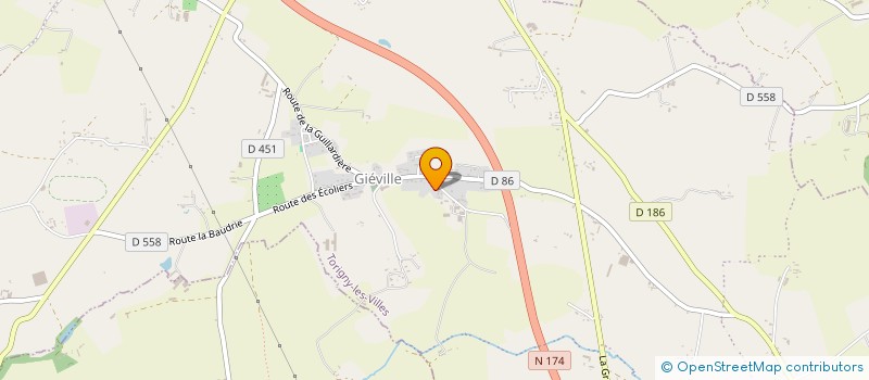 localisation de l'entreprise GFA DE LA CASTELLIERE  TORIGNY-LES-VILLES