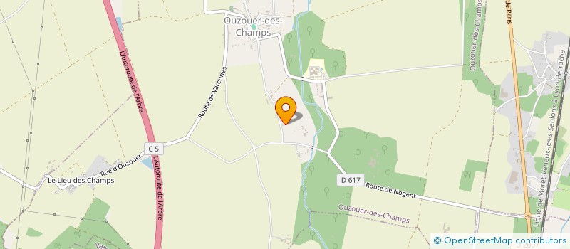 localisation de l'entreprise GFA DE LA CELLE à OUZOUER-DES-CHAMPS