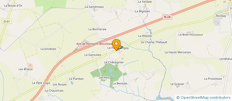 localisation de l'entreprise GFA DE LA CHAIZE ET DU SEREIN  PLELAN-LE-GRAND