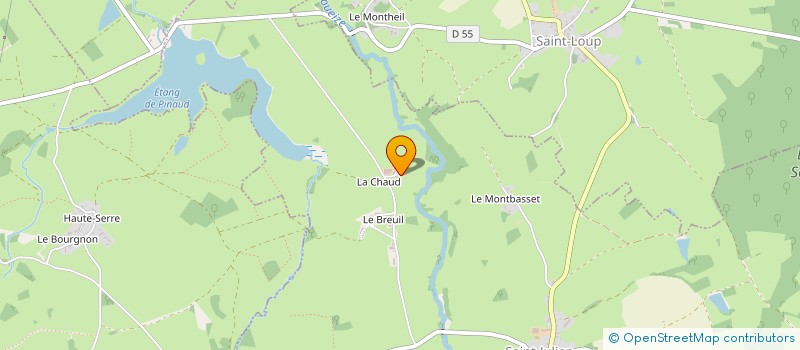 localisation de l'entreprise GFA DE LA CHAUD à SAINT-JULIEN-LE-CHATEL