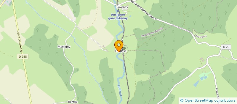 localisation de l'entreprise GFA DE LA CHAUME  AUNAY-EN-BAZOIS