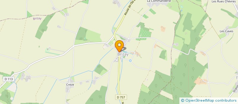 localisation de l'entreprise GFA DE LA CHAUMINE  BRIZAY