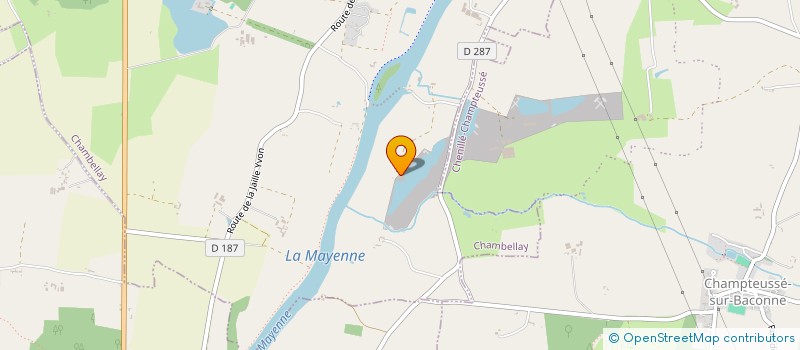 localisation de l'entreprise GFA DE LA CHAUSSEE  CHAMBELLAY