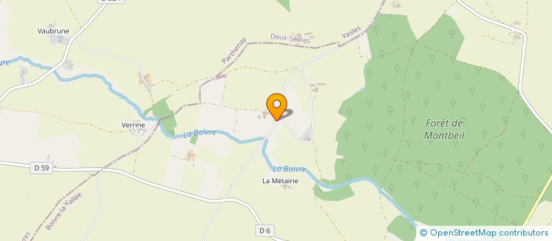 localisation de l'entreprise GFA DE LA CHEBAUDIERE  BOIVRE-LA-VALLEE